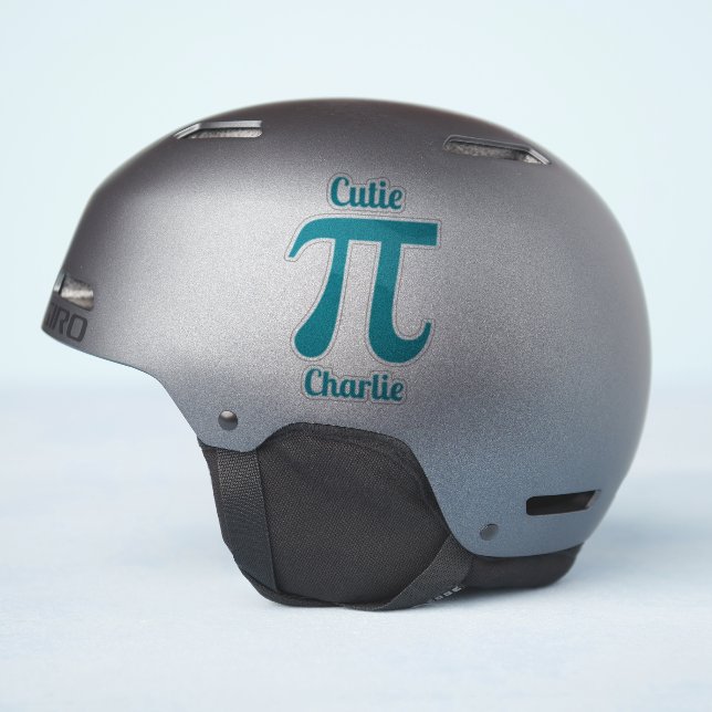 Sticker Texte personnalisé Pi/Cutie Pi (Côté casque)