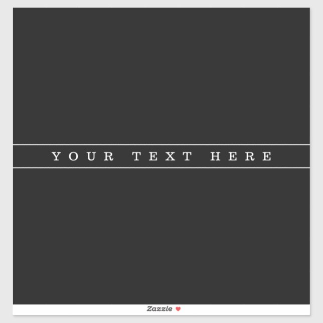 Sticker Texte Simple Et Bandes Minces (Feuille)