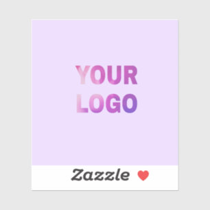 Sticker texte simple minimal ajoutez votre logo/dessin ici