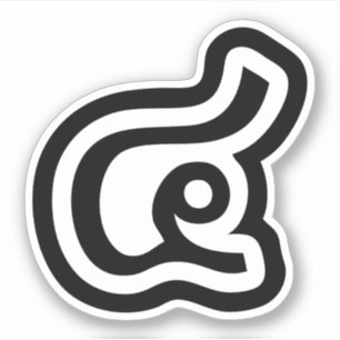 Sticker Thaïlande Numéro 4 / Quatre / ๔ (Voir/Si) Script t