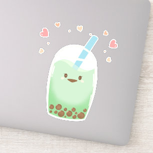 Sticker Thé à bulle de Matcha