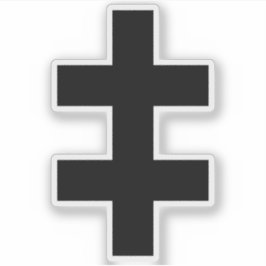 Sticker The Cross Of Lorraine (black)