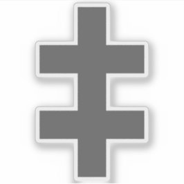Sticker The Cross Of Lorraine (grey)
