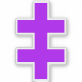 Sticker The Cross Of Lorraine (purple)