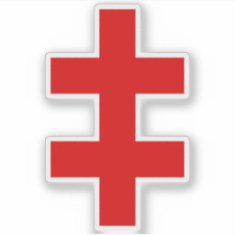 Sticker The Cross Of Lorraine (red)