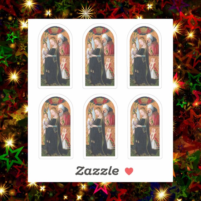 Sticker The Expectant Madonna with Saint Joseph (Créateur téléchargé)