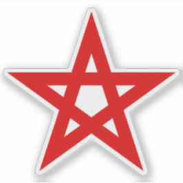 Sticker The Pentagram (red)