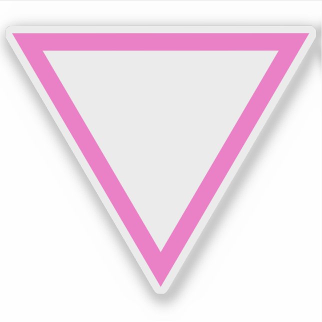 Sticker The Pink Triangle v2 - LGBT Gay Pride (Devant)