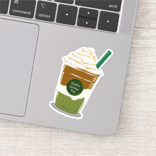 Sticker Thé vert de Matcha boba