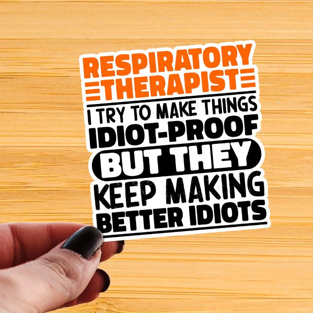 Sticker Thérapeute Respiratoire J'Essaie De Rendre Les Cho (Créateur téléchargé)