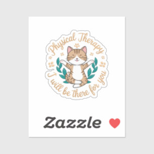 Sticker Thérapie physique Je serai là pour vous mignon cha