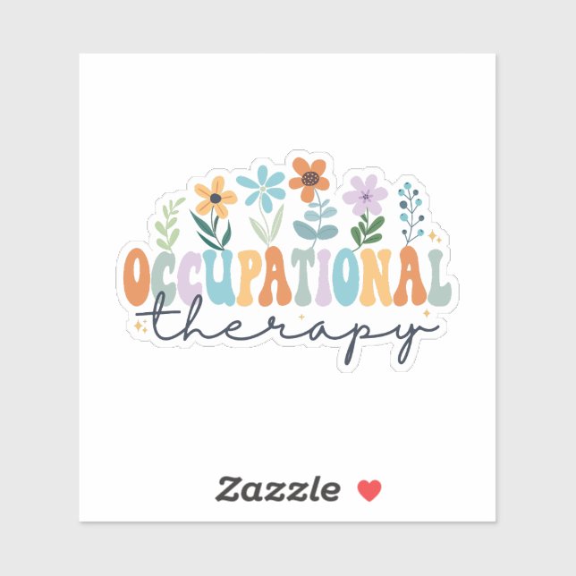 Sticker Thérapie professionnelle (Feuille)