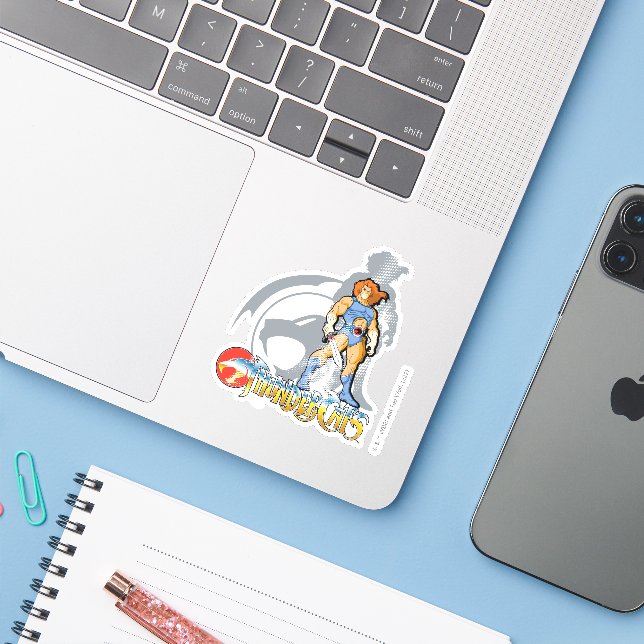 Sticker ThunderCats | Graphique de l'ombre de demi-tour Li (Ordinateur portable avec iPhone)