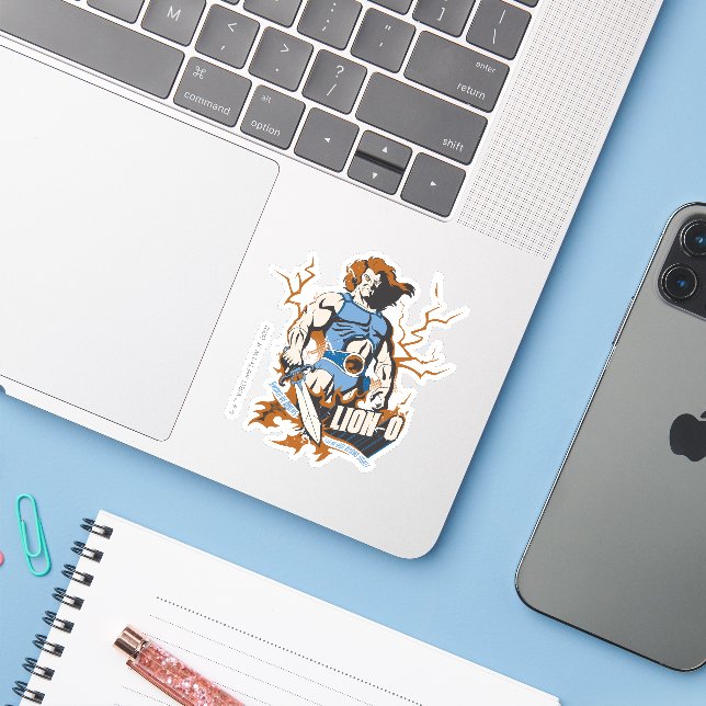 Sticker ThunderCats | Lion-O Graphique électrique (Ordinateur portable avec iPhone)