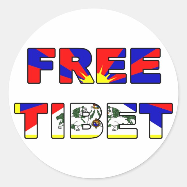 Sticker Tibet libre (Devant)