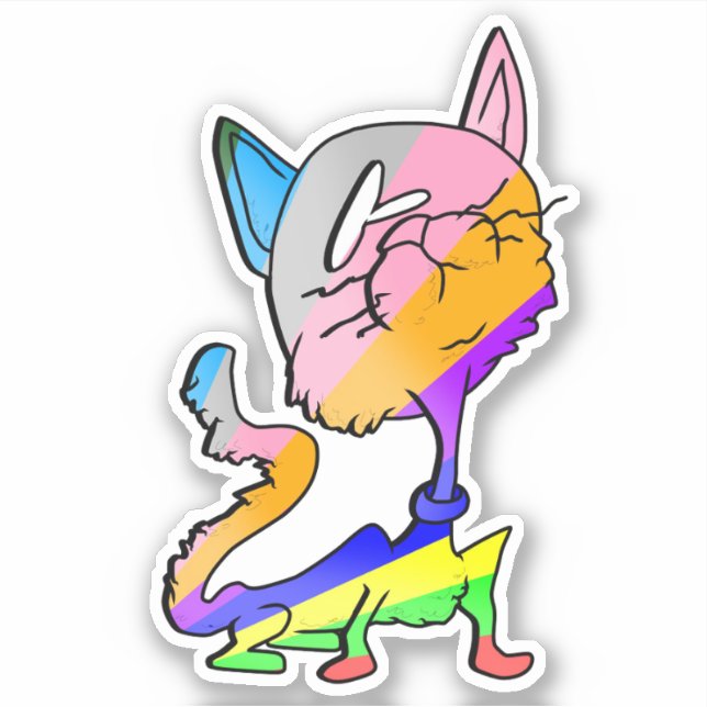 STICKER TICKLE ME SILLY CAT3 (Devant)