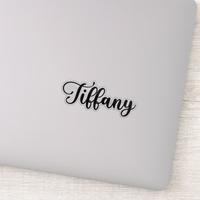 Sticker Tiffany Name - Calligraphie manuscrite (Détail)