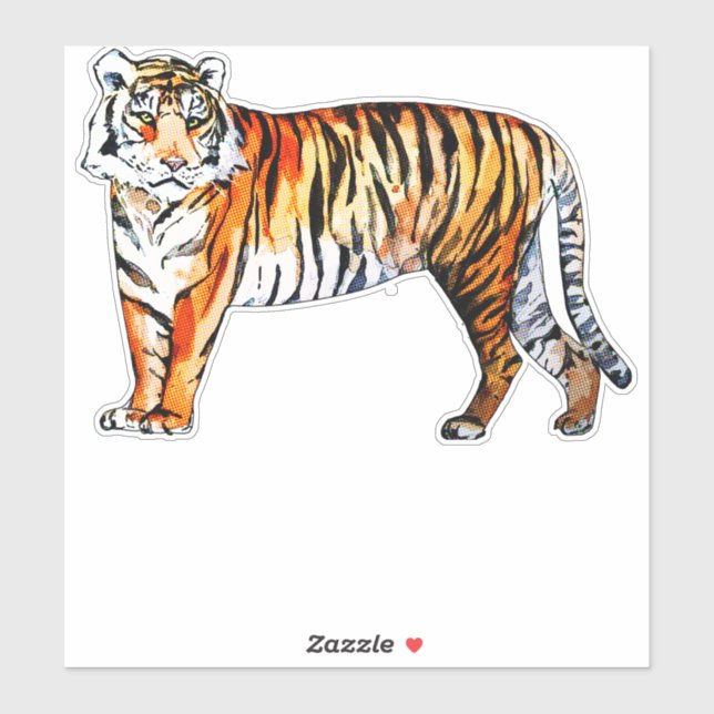 Sticker Tiger (Feuille)