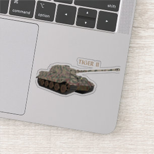 Sticker Tiger II Allemagne 2ÈME GUERRE MONDIALE char de co