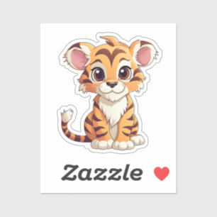 Sticker Tigre de dessin