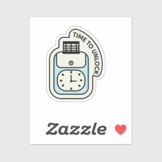 Sticker Time to Unlock Digital