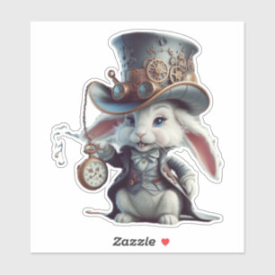 Sticker Timekeepers Steampunk Bunny