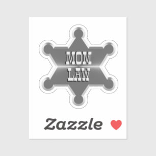 Sticker Tin Star Sheriff