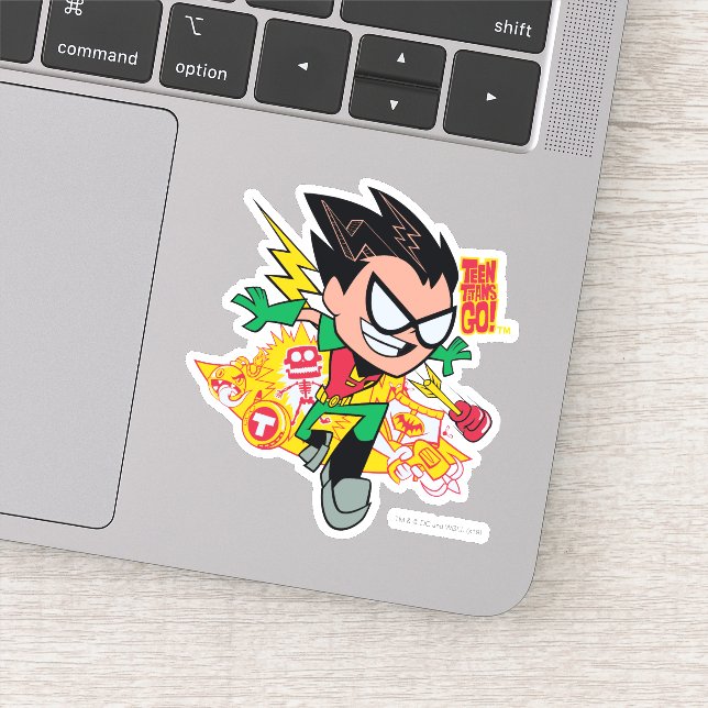 Sticker Titans Ados, partez ! | Robin's Arsenal Graphic (Détail)