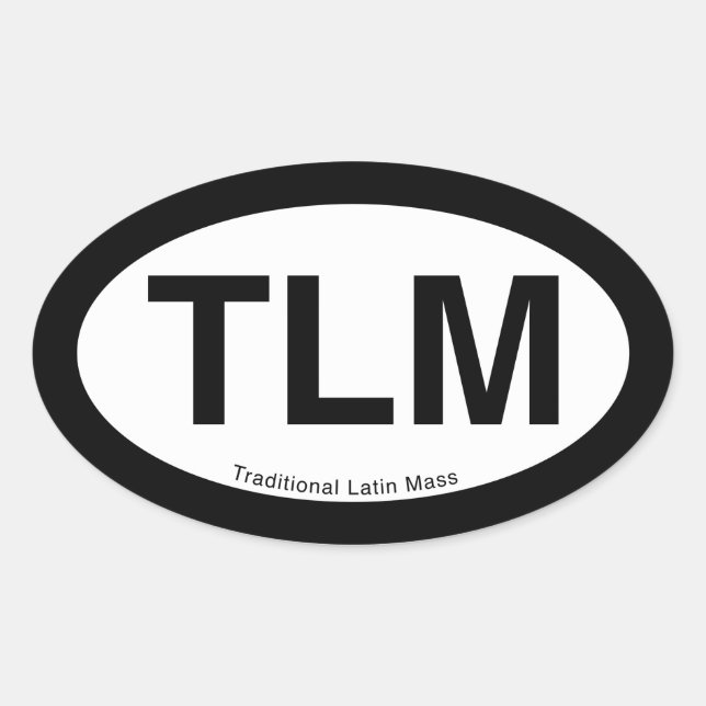 Sticker TLM (Masse latine traditionnelle) (Devant)