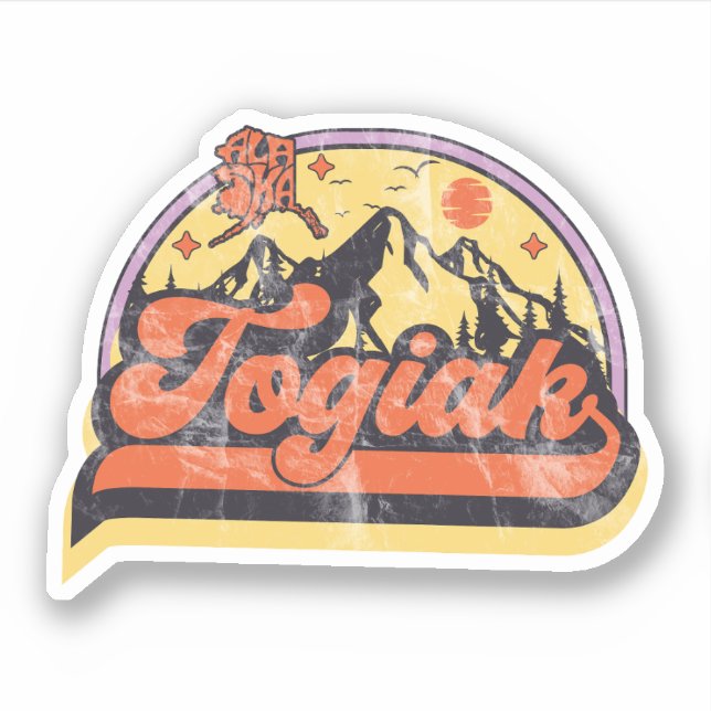 Sticker Togiak, Alaska (Devant)