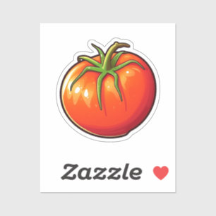 Sticker tomate caricaturale