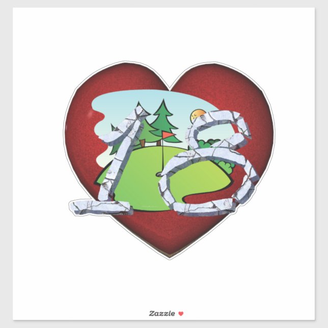 Sticker TOP Golf 18 (Feuille)