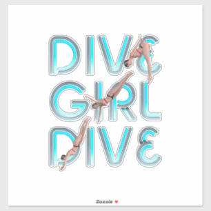 Sticker TOP Plongeuse Fille Plonge