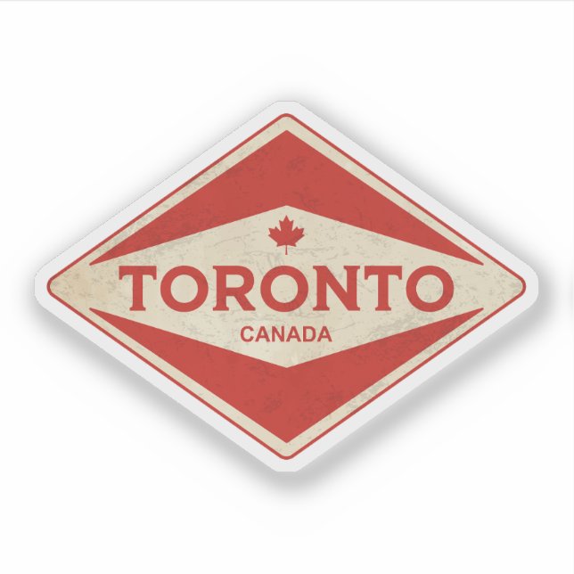 Sticker Toronto Canada Vintage (Devant)