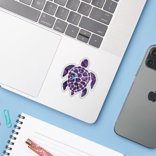 Sticker Tortue florale