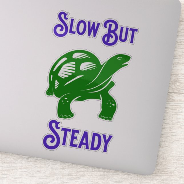 Sticker Tortue lente mais stable (Détail)