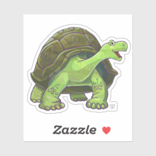 Sticker Tortue mignonne par le défilé animal