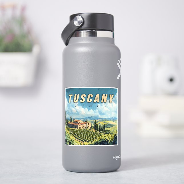 Sticker Toscane vintage Italie (HydroFlask)