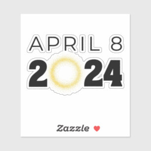 Sticker Total Solaire Eclipse USA 8 avril 2024