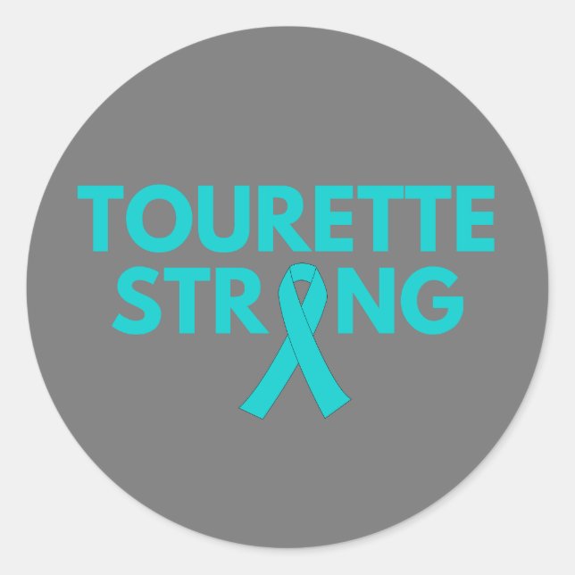Sticker Tourette Strong pour la sensibilisation (Devant)