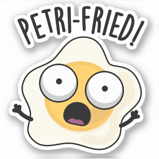 Sticker Tourne à oeufs poivrés Funny frits (Devant)