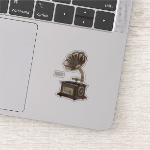 Sticker Tourne-disque dessin animé