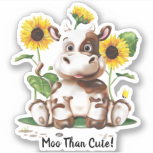 Sticker Tournelle de vache Drôle