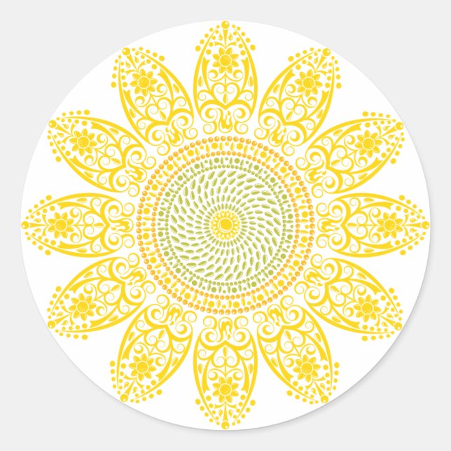 Sticker tournesol (Devant)