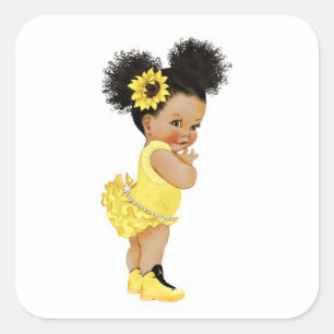 Sticker tournesol africain-américain