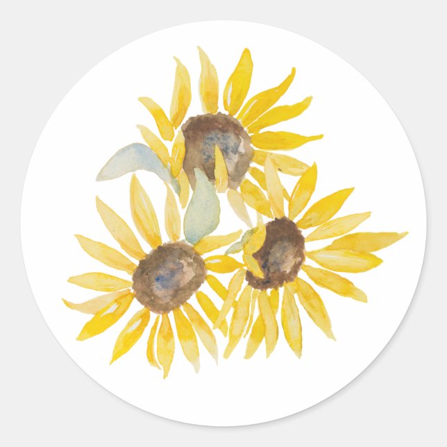 Sticker Tournesol Cercle (Devant)