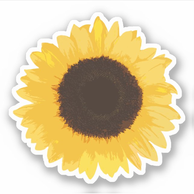Sticker Tournesol jaune (Devant)