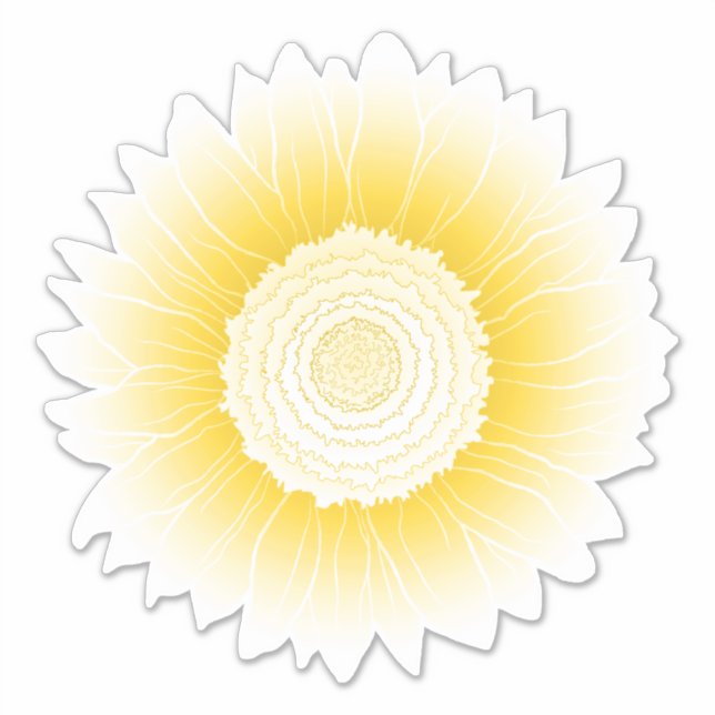 Sticker tournesol jaune (Devant)