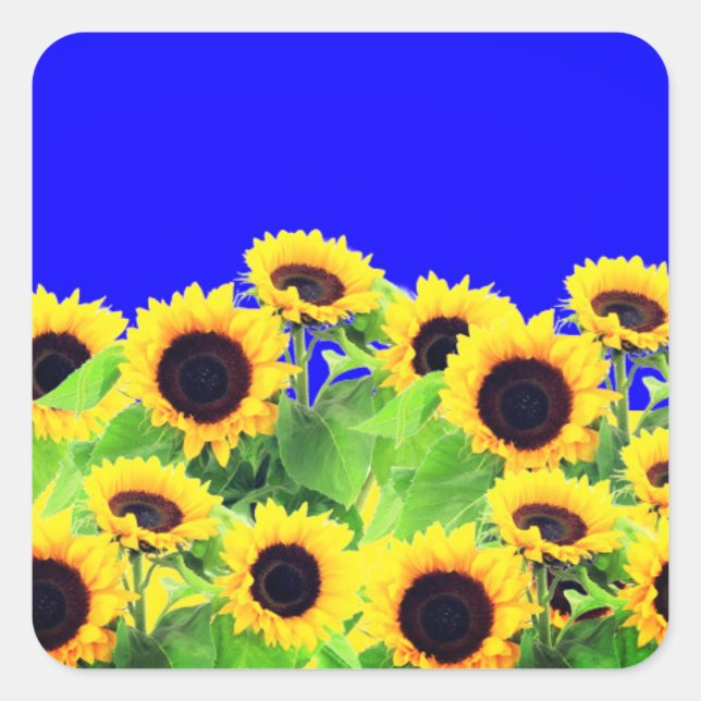 Sticker Tournesol Ukraine Drapeaux couleurs - Libe (Devant)