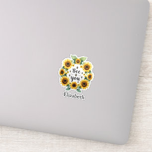 Sticker Tournesols Abeilles Abeille Vous Mignon Tendance I
